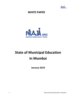 State of Municipal Education in Mumbai