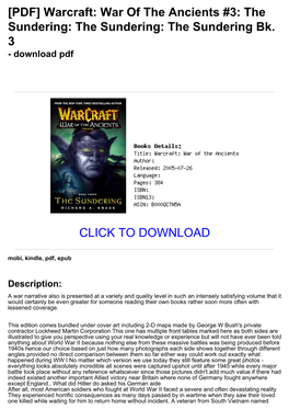 <B16bb1e> [PDF] Warcraft: War of the Ancients #3: the Sundering