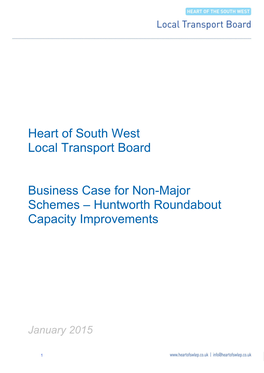 Huntworth Roundabout Capacity Improvements