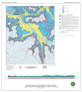 GEOLOGIC MAP of the GUNTERSVILLE DAM 7.5-MINUTE QUADRANGLE, MADISON and MARSHALL COUNTIES, ALABAMA by Berry H