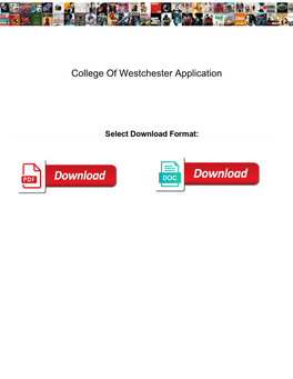 College of Westchester Application