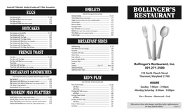 Bollinger's Restaurant