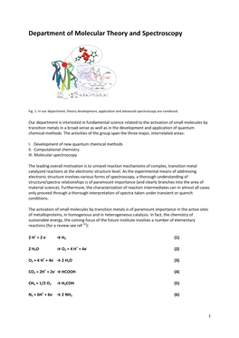 Department of Molecular Theory and Spectroscopy