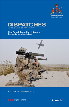 Dispatches 17.1 the Royal Canadian Infantry Corps In