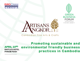 Promoting Sustainable and Environmental Friendly Business