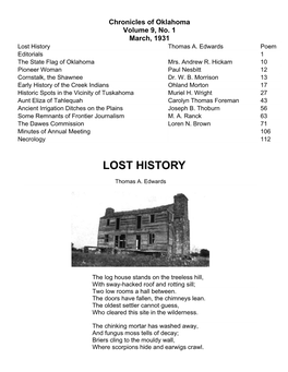 Lost History Thomas A