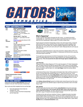 Meet Information Gator Social Did You Know? Meet