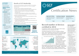 Benefits of GCF Membership