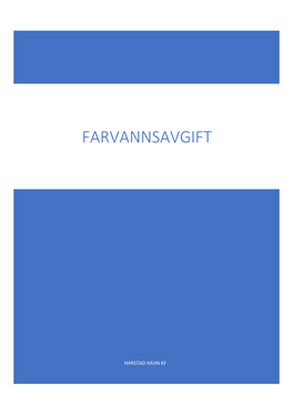 Farvannsavgift