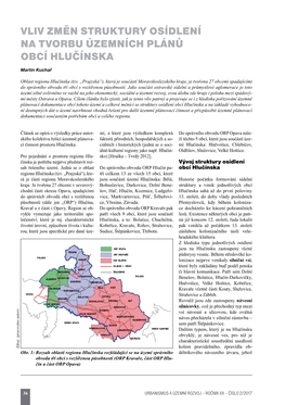 Vliv Změn Struktury Osídlení Na Tvorbu Územních Plánů Obcí Hlučínska
