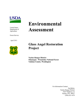 Environmental Assessment (EA) Will Describe Effects Associated with the Proposed Action with Indicators