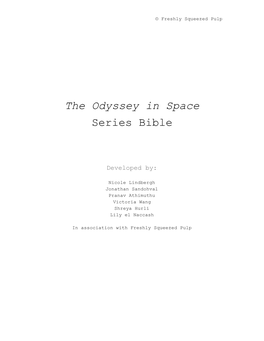 The Odyssey in Space Series Bible