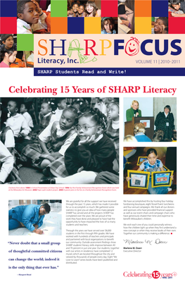 Celebrating 15 Years of SHARP Literacy