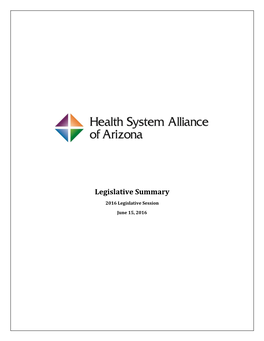 Legislative Summary