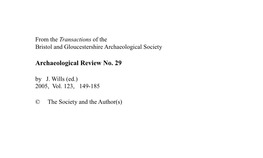 Archaeological Review No. 29 by J