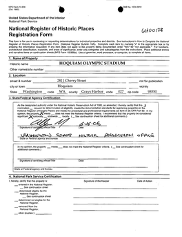 National Register of Historic Places Registration Form