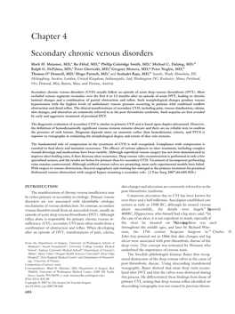 Secondary Chronic Venous Disorders