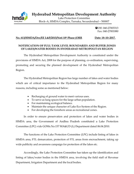 Preliminary Notification of Lakes Under 18Th Phase Outside