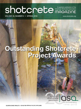 Outstanding Shotcrete Project Awards Banquet in Stunning Napa, CA, March 11-13, 2018