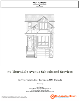 30 Thorndale Avenue Schools and Services