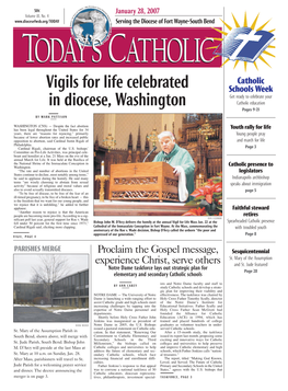 Vigils for Life Celebrated in Diocese, Washington