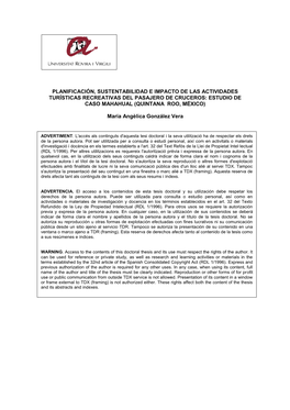 Planificación, Sustentabilidad E Impacto De Las Actividades Turísticas Recreativas Del Pasajero De Cruceros: Estudio De Caso Mahahual (Quintana Roo, México)