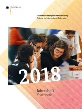 Yearbook 2018 – Training for International Diplomats