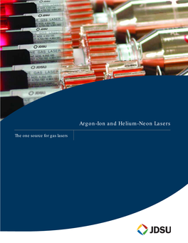 Argon-Ion and Helium-Neon Lasers