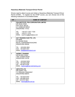 Hazardous Materials Transport Driver Permit Drivers Need to Attend