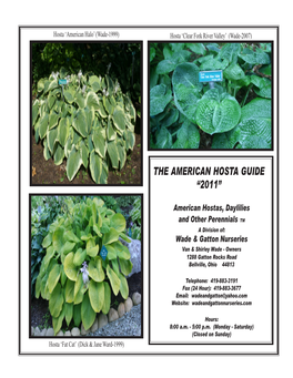 Hosta Cat Cover 2011.P65