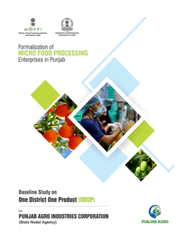 Baseline Study for ODOP Started with a Desk Review of District Wise Secondary Data of Area