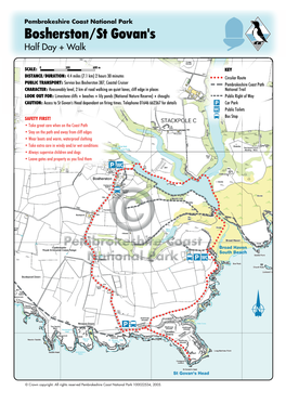 Bosherston/St Govan's Half Day + Walk