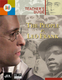 People V. Leo Frank Teacher's Guide