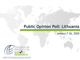 Public Opinion Poll: Lithuania