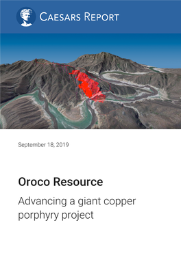 Oroco Resource Corp