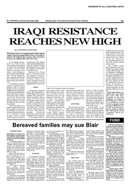 Iraqi Resistance Reaches New High