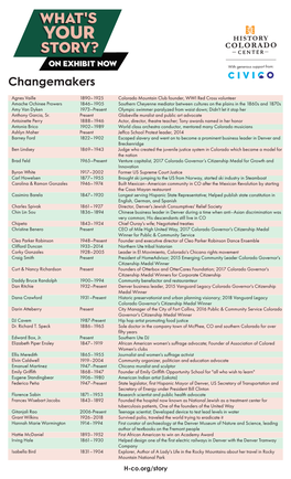 WYS List of ALL Changemakers