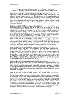 Wellington Land Deeds Volume No.4 – 19 Apr 1859 to 31 Jan 1862 Archives NZ Wellington Reference: AFIH 22396 W5691 Item 103 (Deeds 1532-2936)