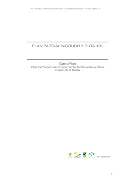 Plan Parcial De Ordenamiento Territorial Y Desarrollo Sostenible De Nicolich Y Ruta 101