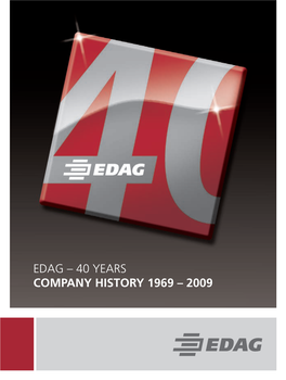 EDAG 40 Year Chronicle