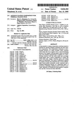 United States Patent (19) 11 Patent Number: 5,424,182 Marginean, Sr