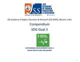 Compendium SDG Goal 3