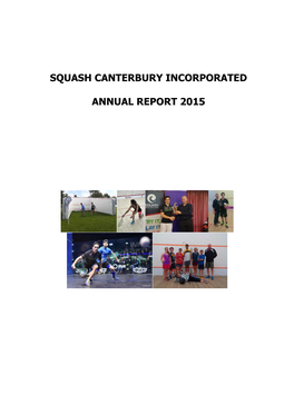 Squash Canterbury Incorporated Annual