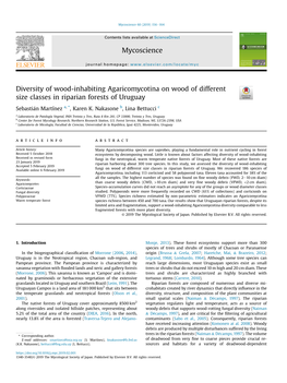 Diversity of Wood-Inhabiting Agaricomycotina on Wood of Different Size Classes in Riparian Forests of Uruguay