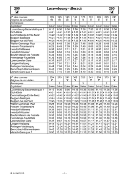 290 Luxembourg - Mersch 290