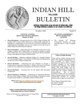 Village Bulletin