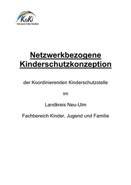 Netzwerkbezogene Kinderschutzkonzeption