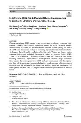 Insights Into SARS-Cov-2