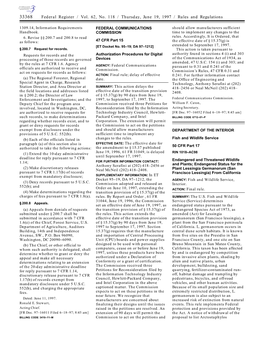 Federal Register / Vol. 62, No. 118 / Thursday, June 19, 1997 / Rules and Regulations