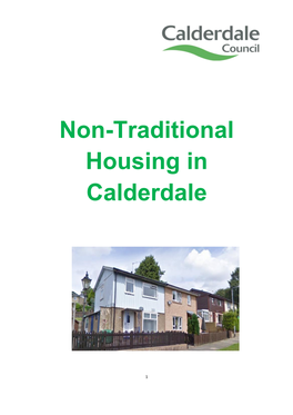 Non-Traditional Housing in Calderdale